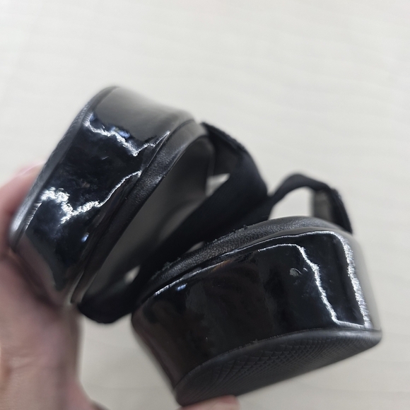 Prada Womens Sport Slides Black Platforms Shoes Vintage Y2K Size EU 37.5 - Picture 12 of 15